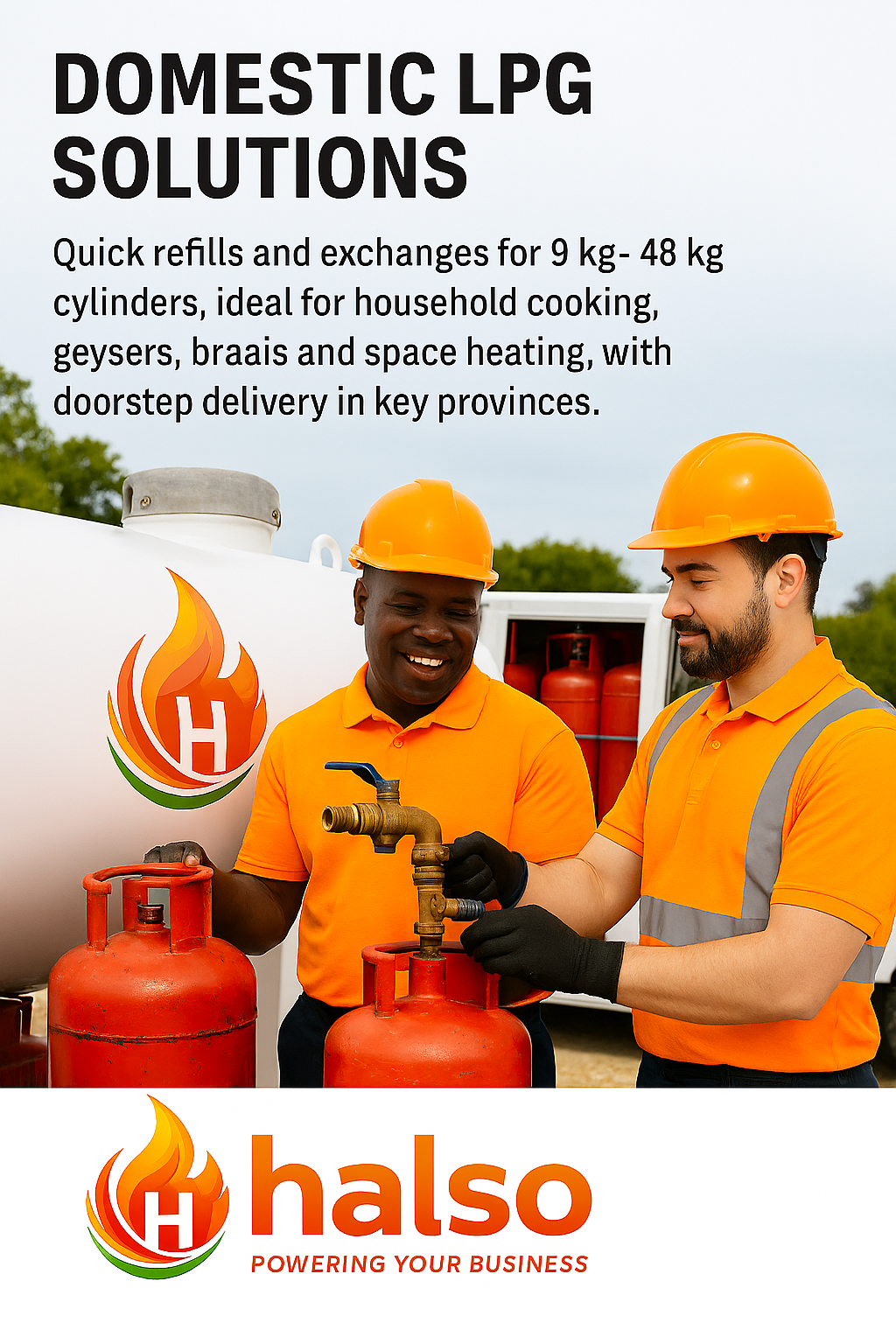 Domestic LPG cylinder refill station